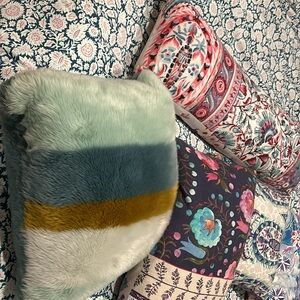 Anthropology throw pillows